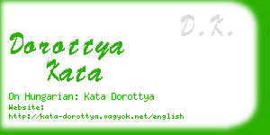 dorottya kata business card